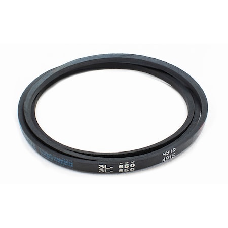D&D 3L650 FHP V-Belt, 65 in Outside Length, 3/8 in Top Width, 7/32 in Thickness, 1 Ribs 3L650